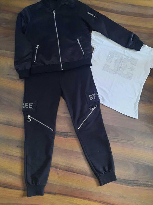 Jak spodnie dresowe bojówki cyrkonie rozmiar 36/S polski producent