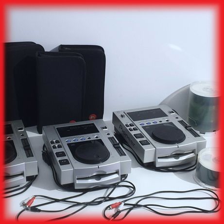 Pioneer CDJ 100S, 104 CDs, Capas e Cabos RCA, Equipamento DJ