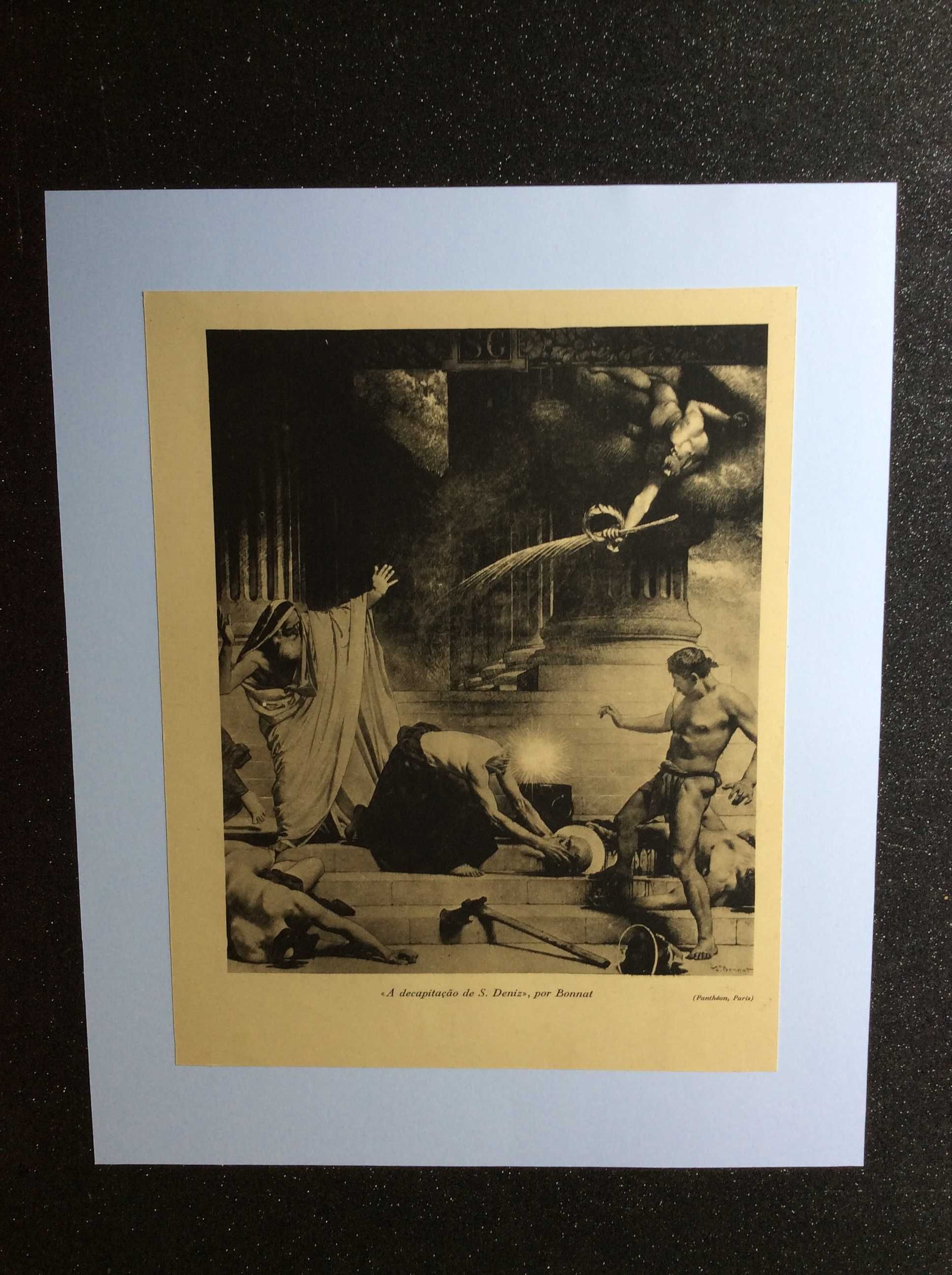 A decapitação de S. Deniz. Estampa a partir de pintura de Bonnat