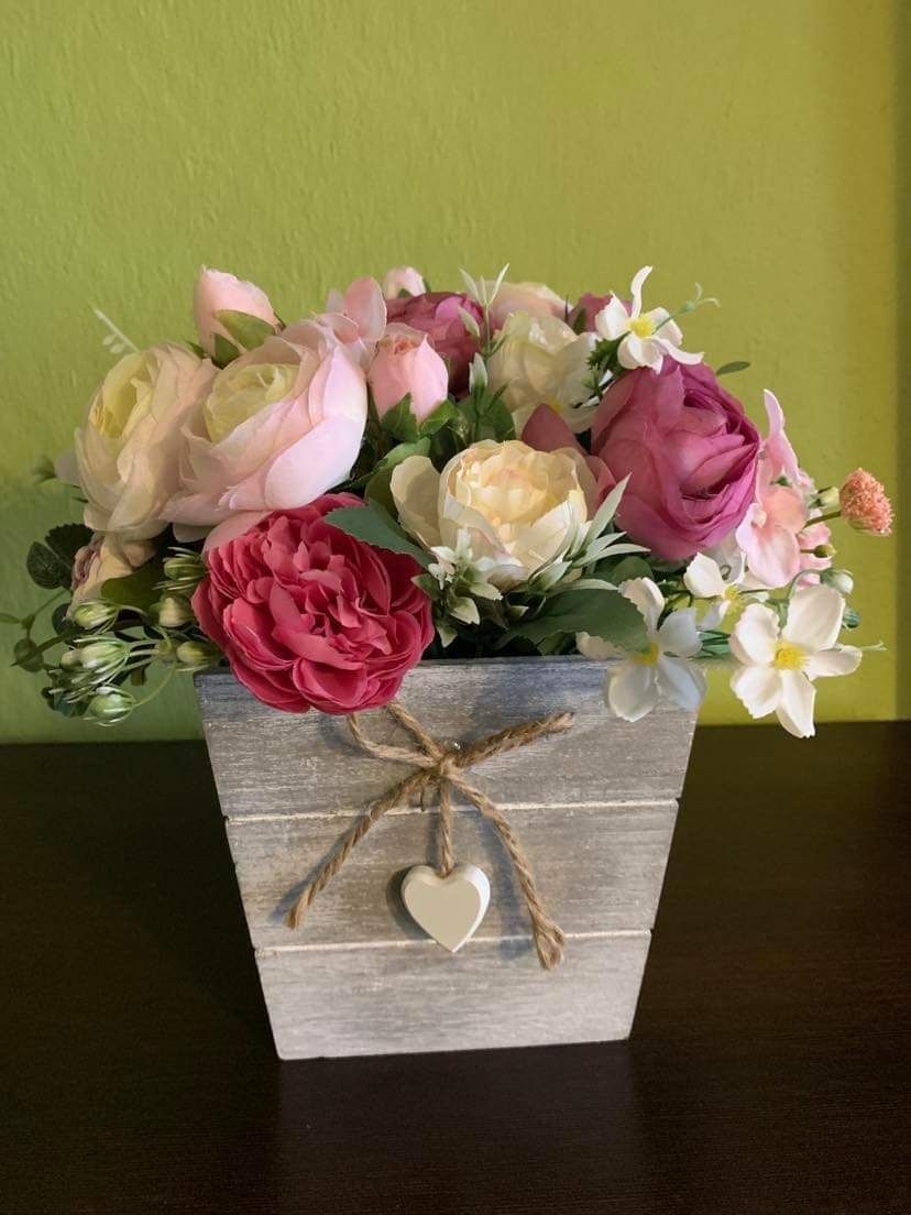 Flower box - kwiaty sztuczne
