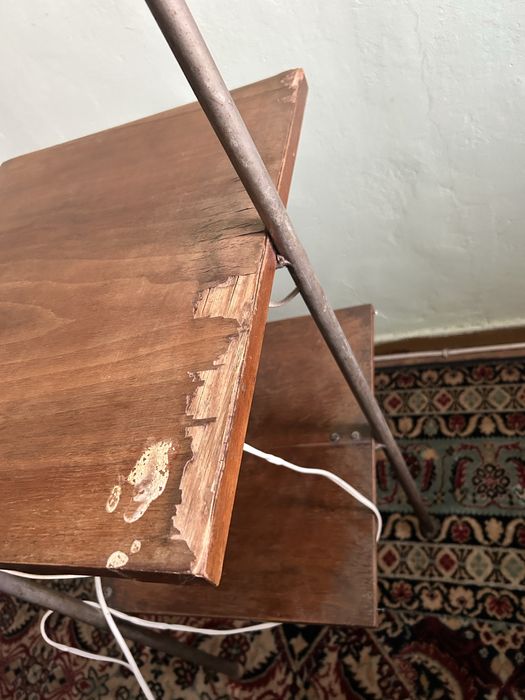 Stolik nocny lampka prl