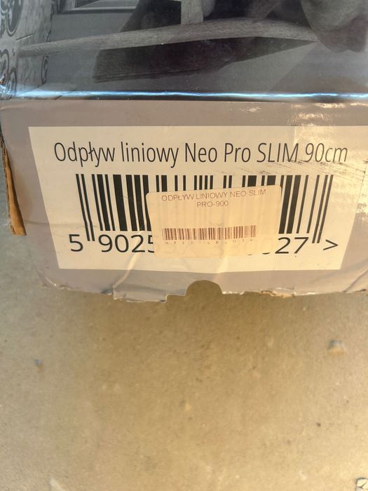Odpływ liniowy rea slim 90