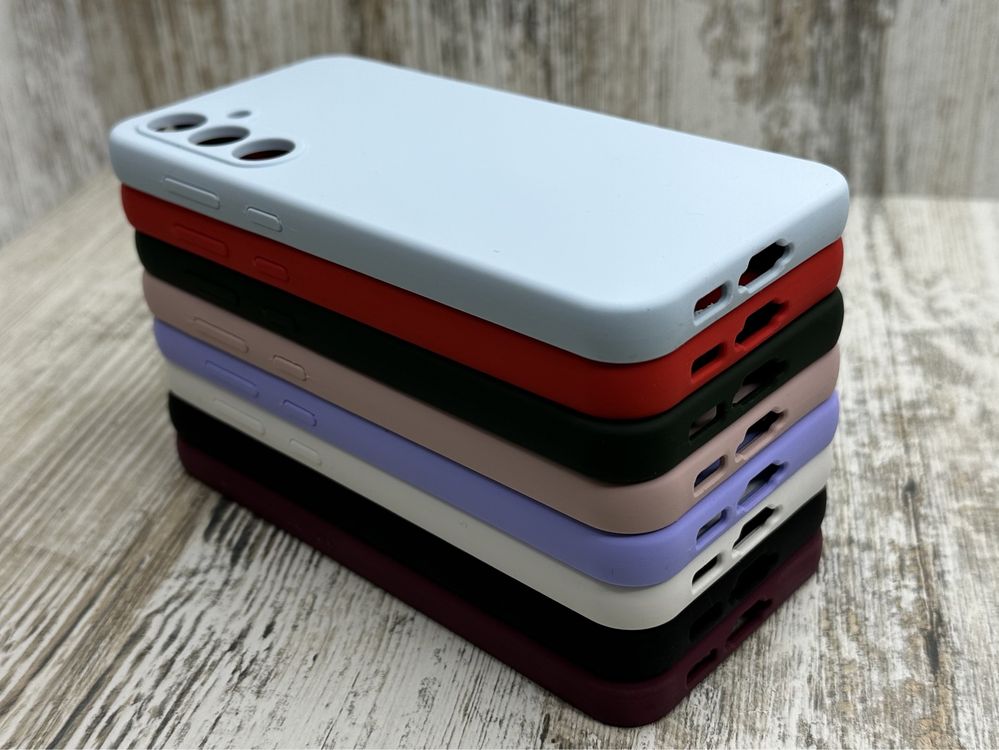 Не пачкаются! Чехол Silicone Case на Samsung S23 FE