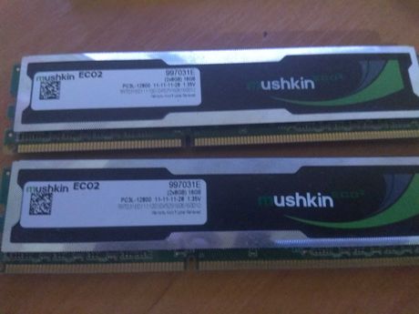 Оперативная память Mushkin eco2 DDR3 16Gb 1600mgz (две планки по 8 гб)