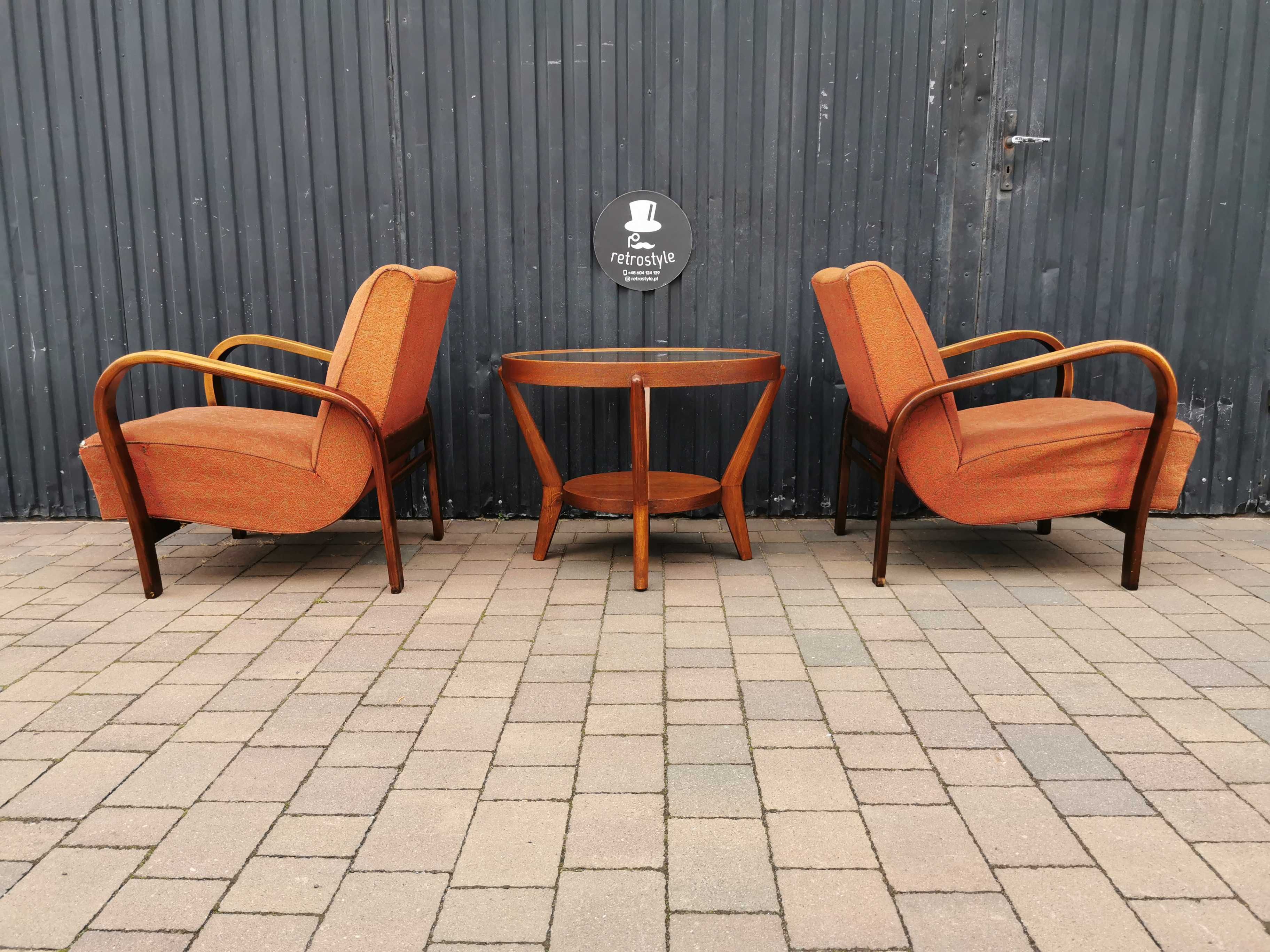 Zestaw ART DECO Kropáček & Koželka, Czechosłowacja '40-'60, Retro, PRL