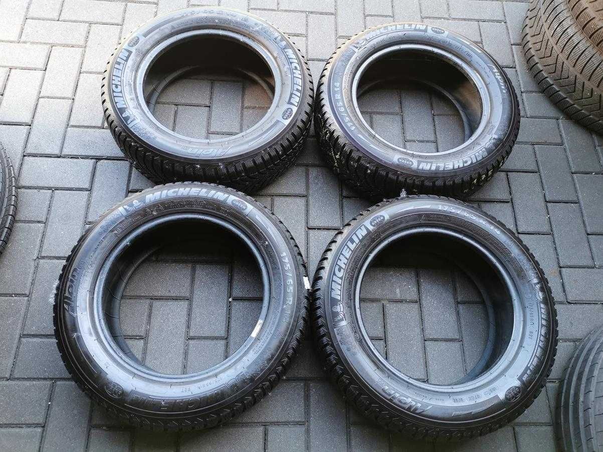 175/65 82T R14 MICHELIN Alpin A4 8mm 2022r Zimowe Opony 4szt Ładne