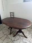 Mesa madeira maciça e cadeiras