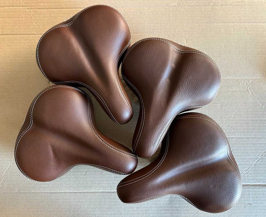 Велосипедне сідло дорожное коричневе седло на велосипед Crossride 318