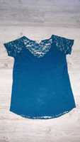 Version Feminin - bluzeczka z dzianinki koronkowe plecy rekawki r. S/M
