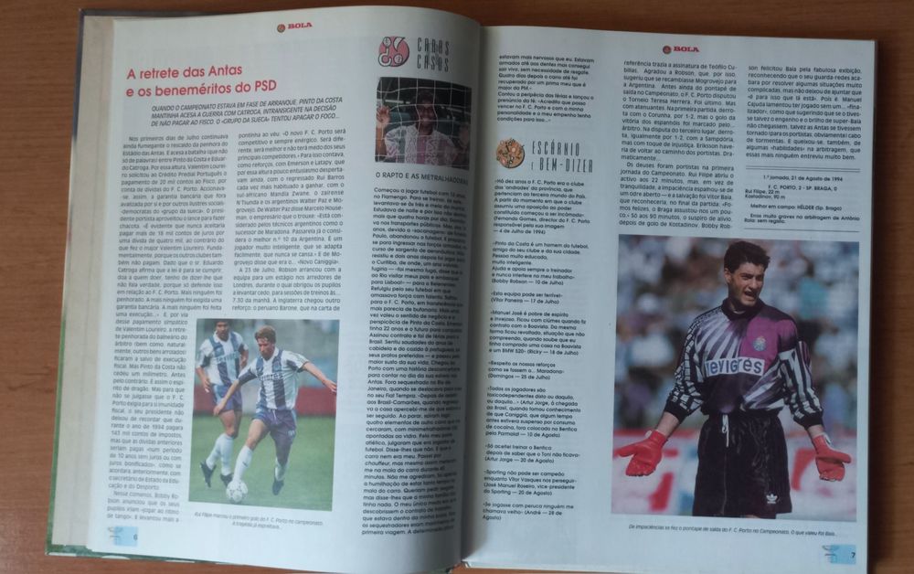 Livro Uma Época de Futebol 94/95