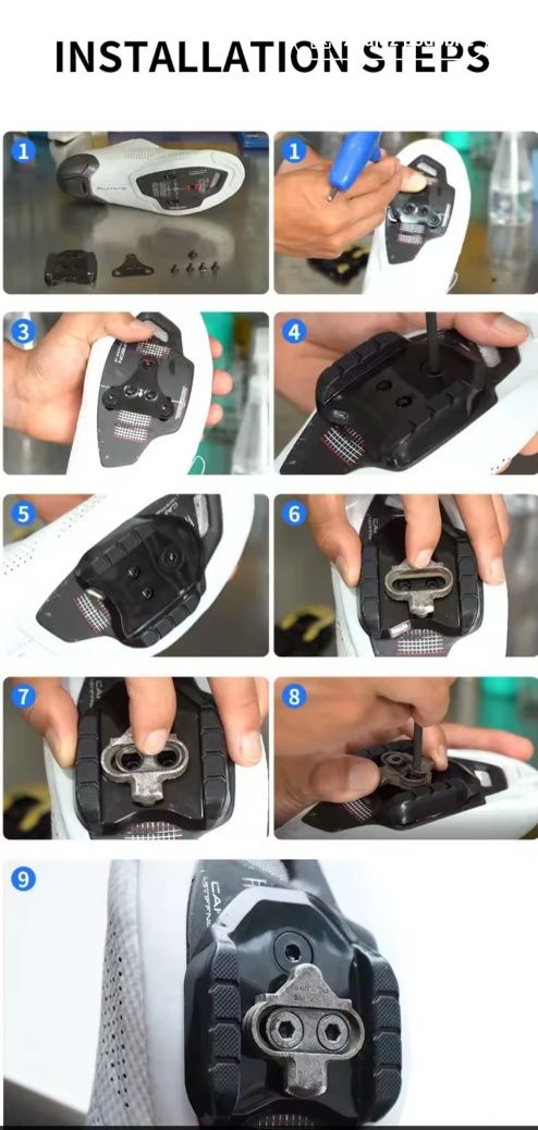 Adapter do pedałów szosowych jak Shimano SM-SH40 SPD-SL na SPD Zestaw