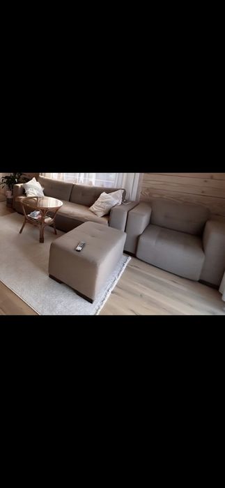 Komplet wypoczynkowy, sofa z funkcją spania