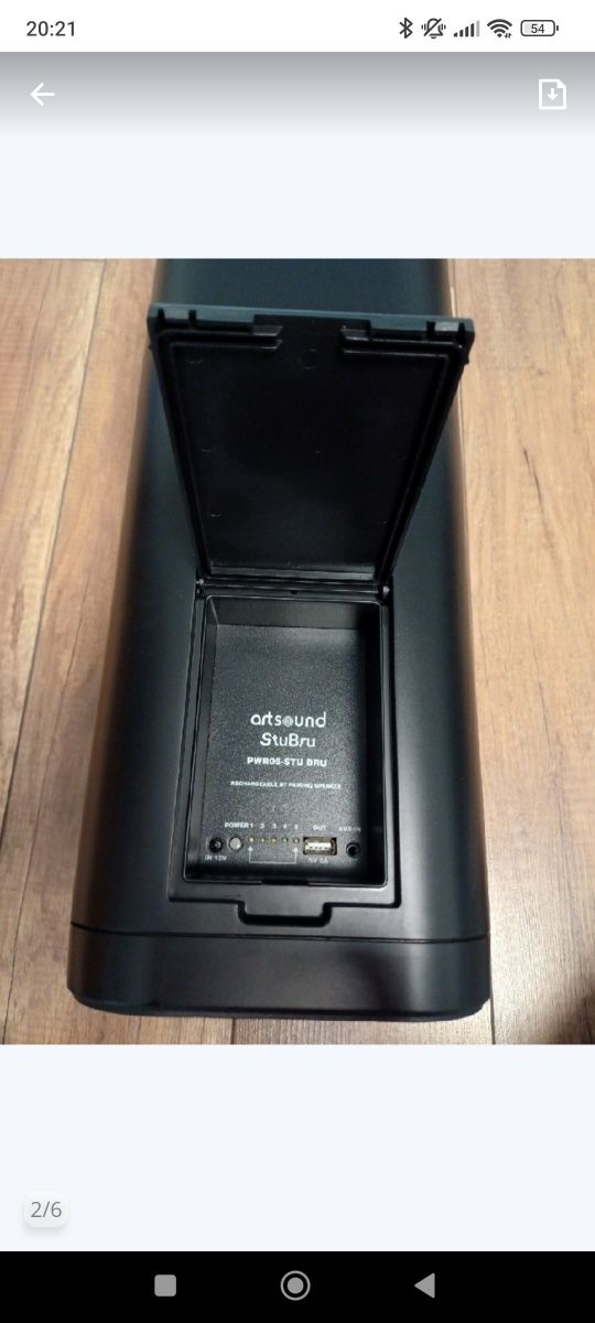 Artsound PWR05 przenośny głośnik Bluetooth czarny