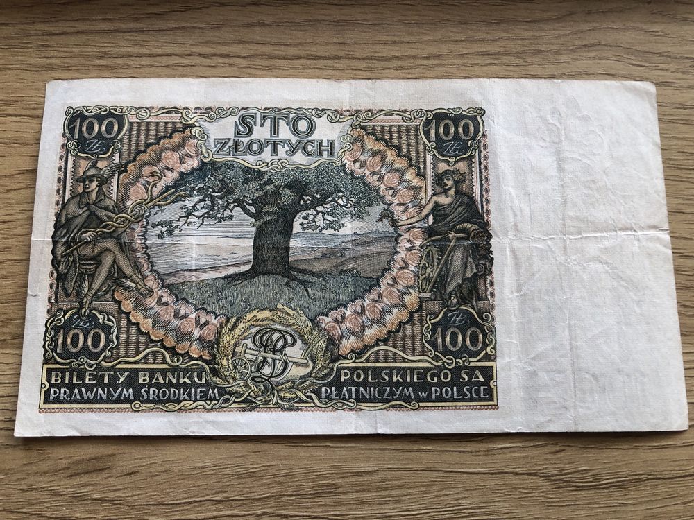 Banknot kolekcjonerski - STO ZŁOTYCH - 1934 rok - Bank Polski