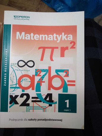 Matematyka 1 Podręcznik Część 1 Zakres rozszerzony OPERON
