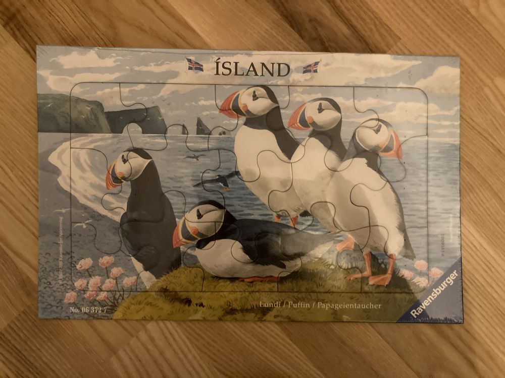 Puzzle 15 elementow Island Islandia Pufiny