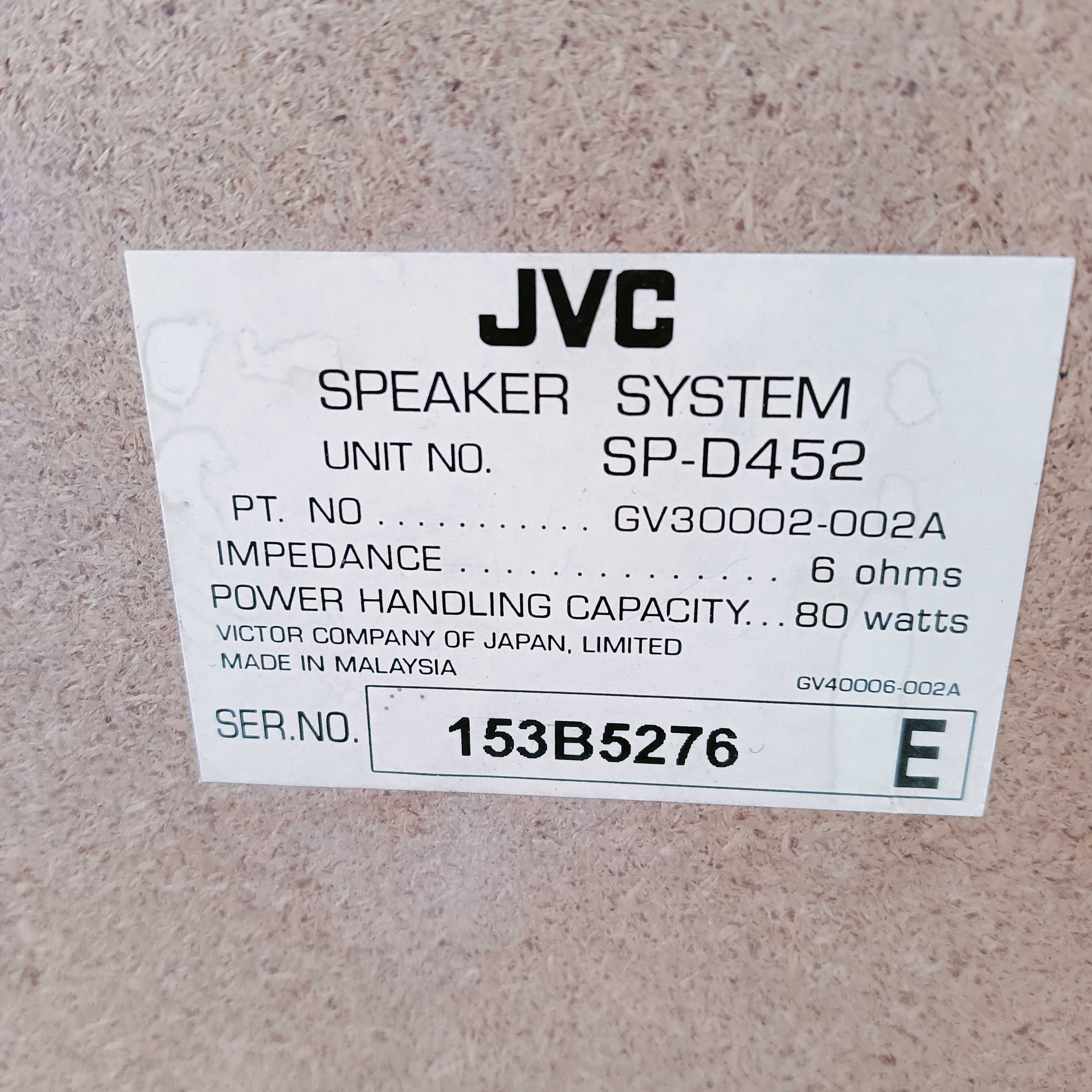 Акустична система  JBL TLX 320 MKII, JVC SP-D452.