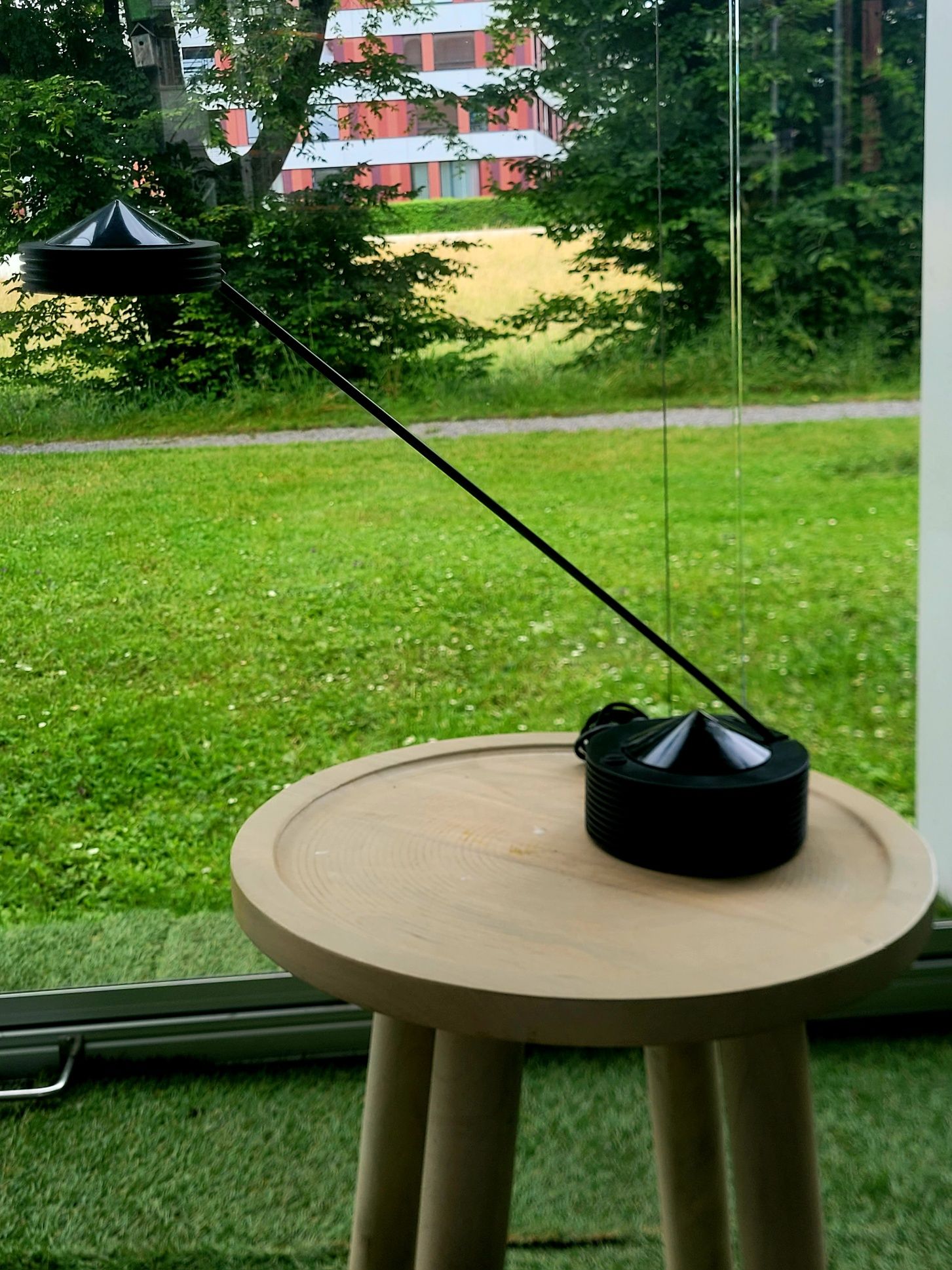 Vintage postmodern Lugano lampka na biurko biurowa by E Lite, 1980s