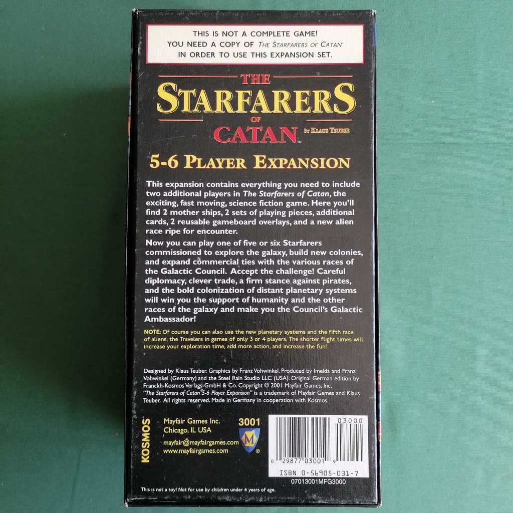 The Starfarers of Catan + expansão 5/6 jogadores - jogo de tabuleiro