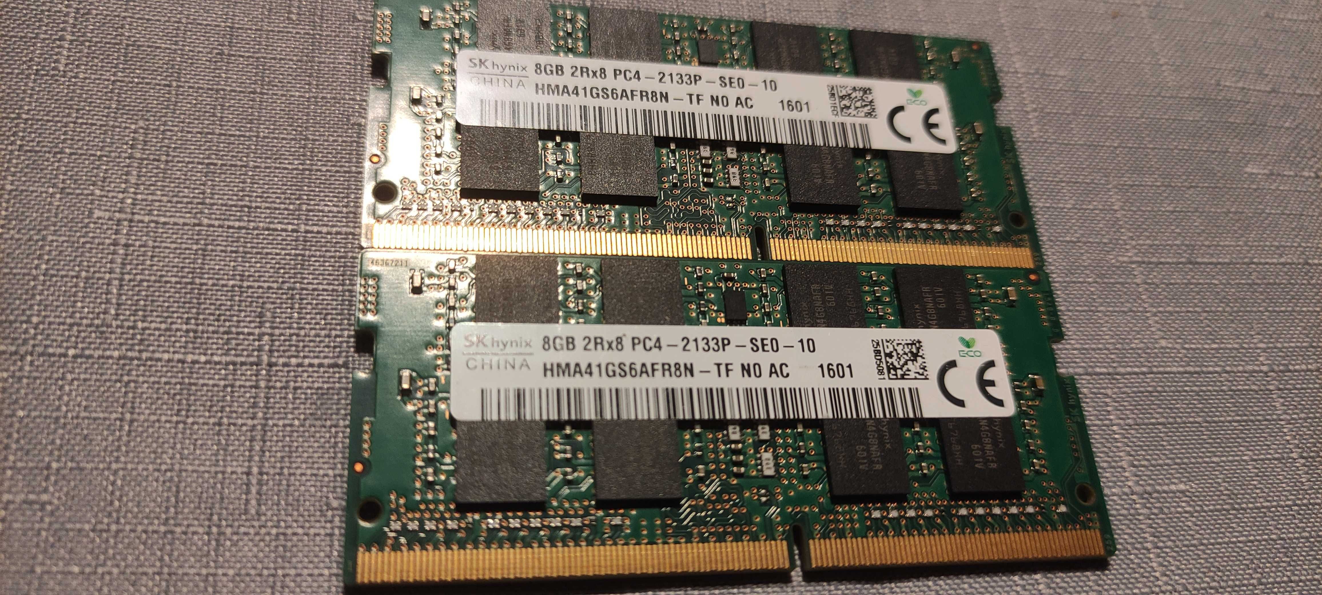 16 GB RAM (2 x 8) 2Rx8 Hynix DDR4 2133P Mhz PC4