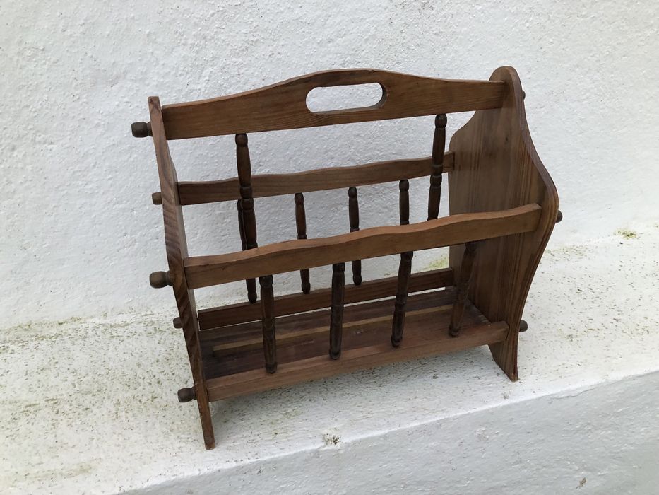 Porta revistas madeira