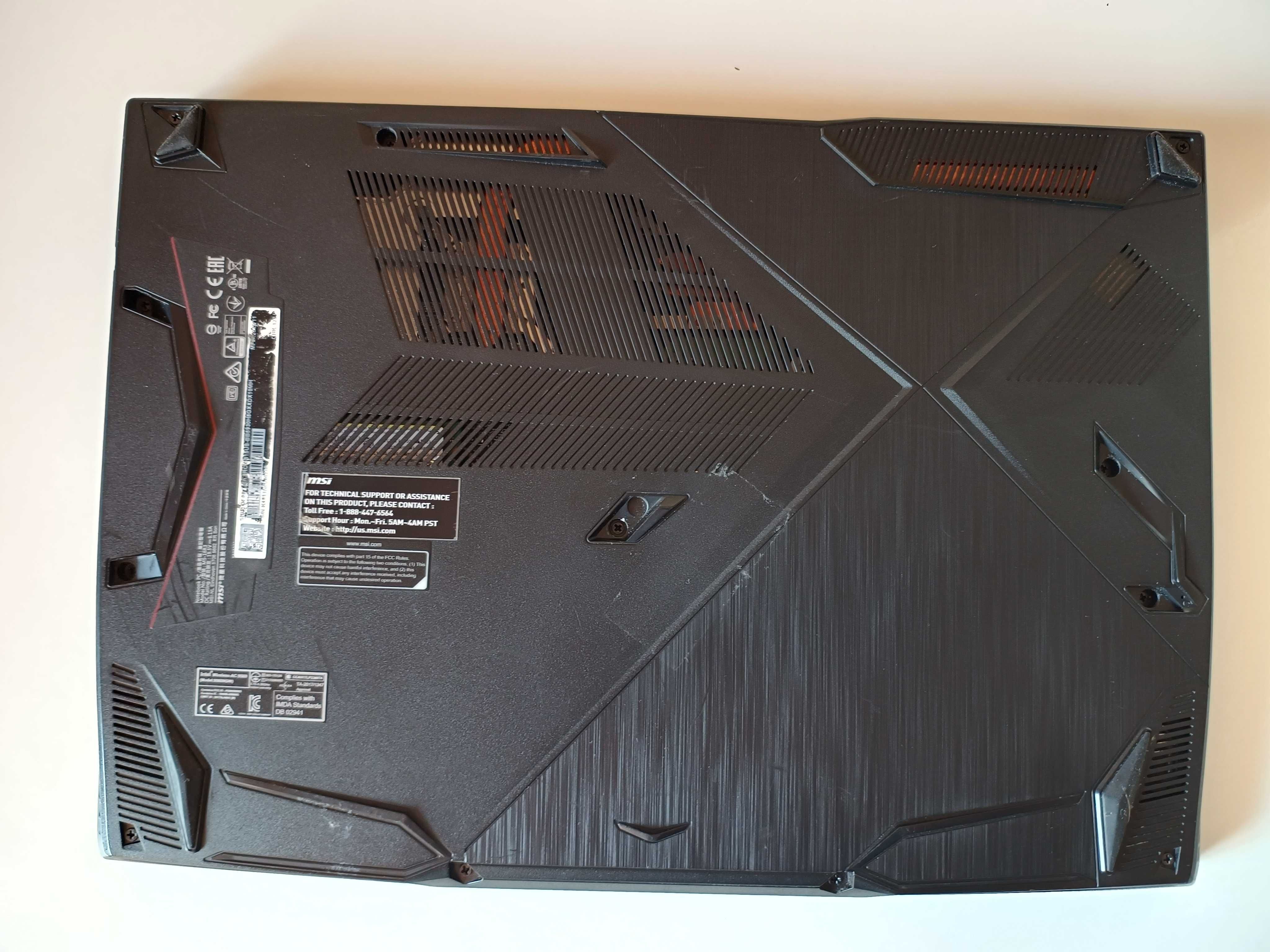 MSI GF63 Thin 9RCX i5-9300H 16G nVIDIA GTX1050Ti 4Gb SSD512Gb 60Hz