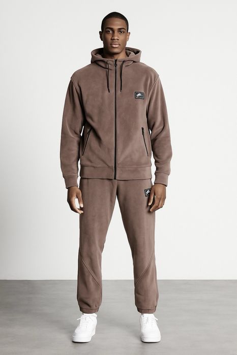 Теплий спортиврий костюм Nike зима осінь полар фліс XL однотонний Найк