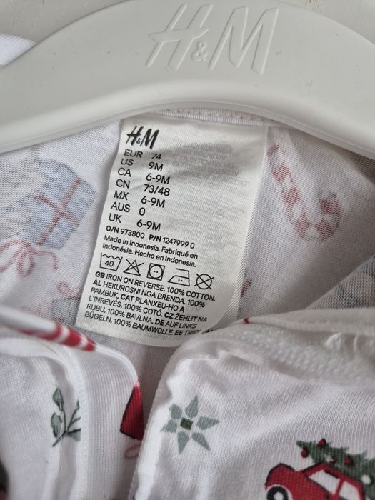 Новорічний чоловічок з комірцем H&M, 6-9 місяців, 74