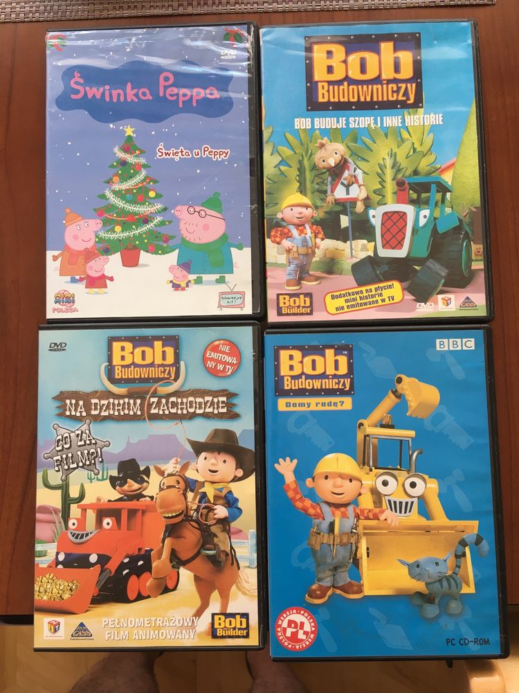 bajki bajka gra Bob Budowniczy Świnka Peppa dla dzieci DVD CD-ROM PC