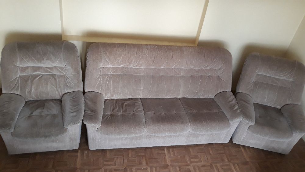 ## TANI zestaw duża SOFA + dwa FOTELE komplet OKAZJA ##