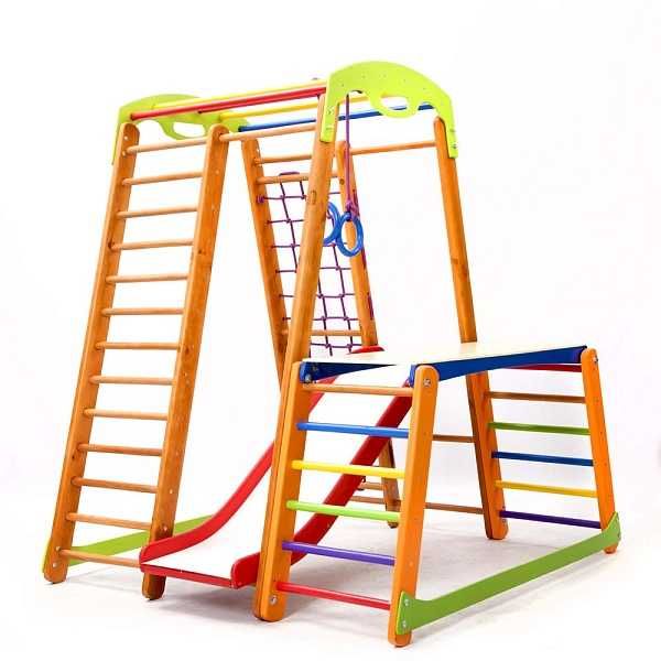 Дитячий спортивний куточок SportBaby Кроха 2 Plus 1-1 Орех