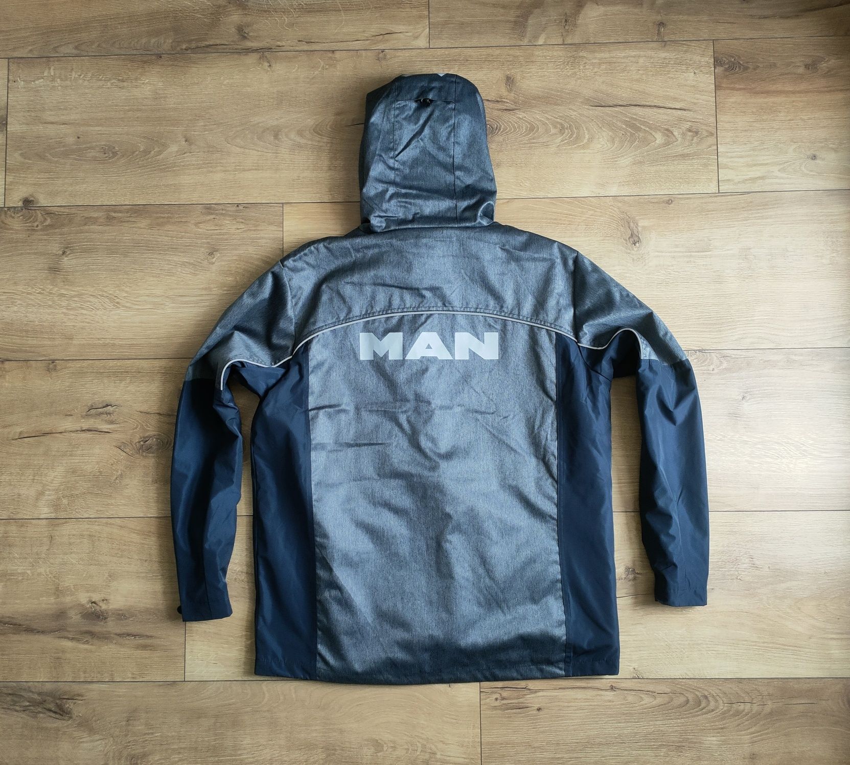 Kurtka 2w1 MAN męska wodoodporna odblaski kamizelka r. XL