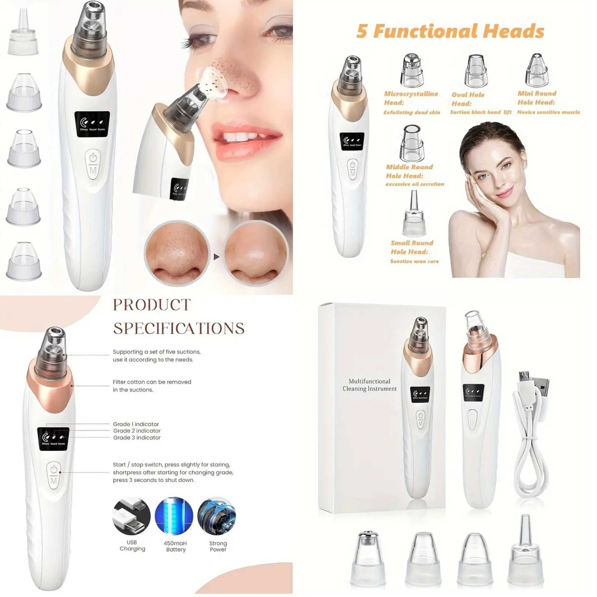 Aparelhos de estética (rosto e corpo) diversos. Em caixa. Novos.