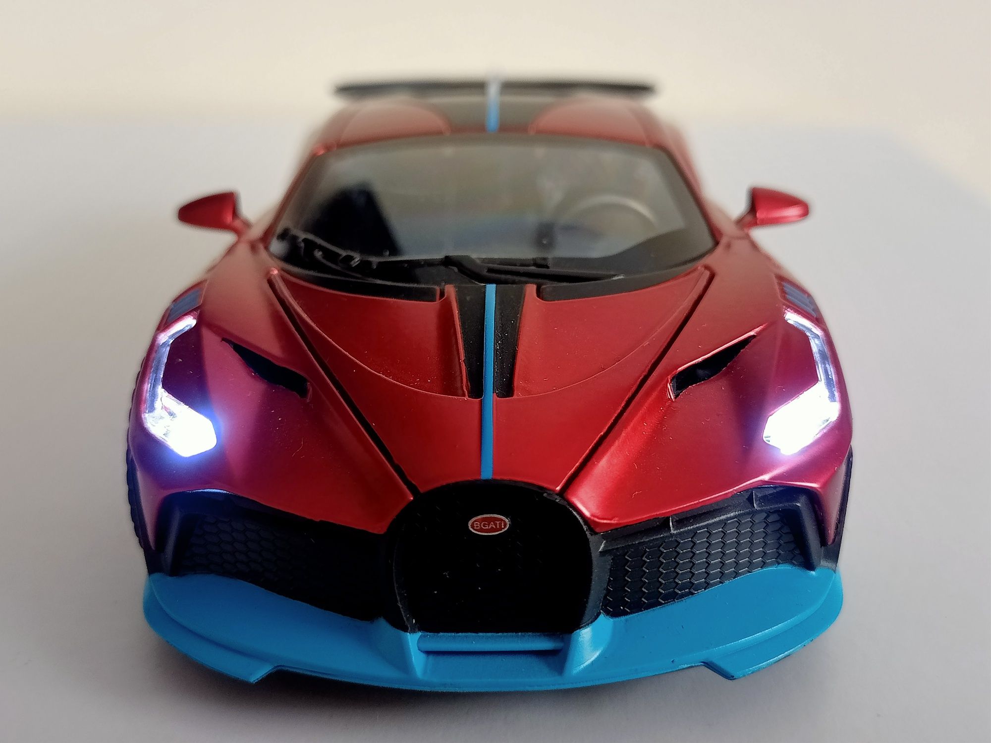 Auto model sportowy wyścigowe  samochód  jak Ferrari światła dźwi