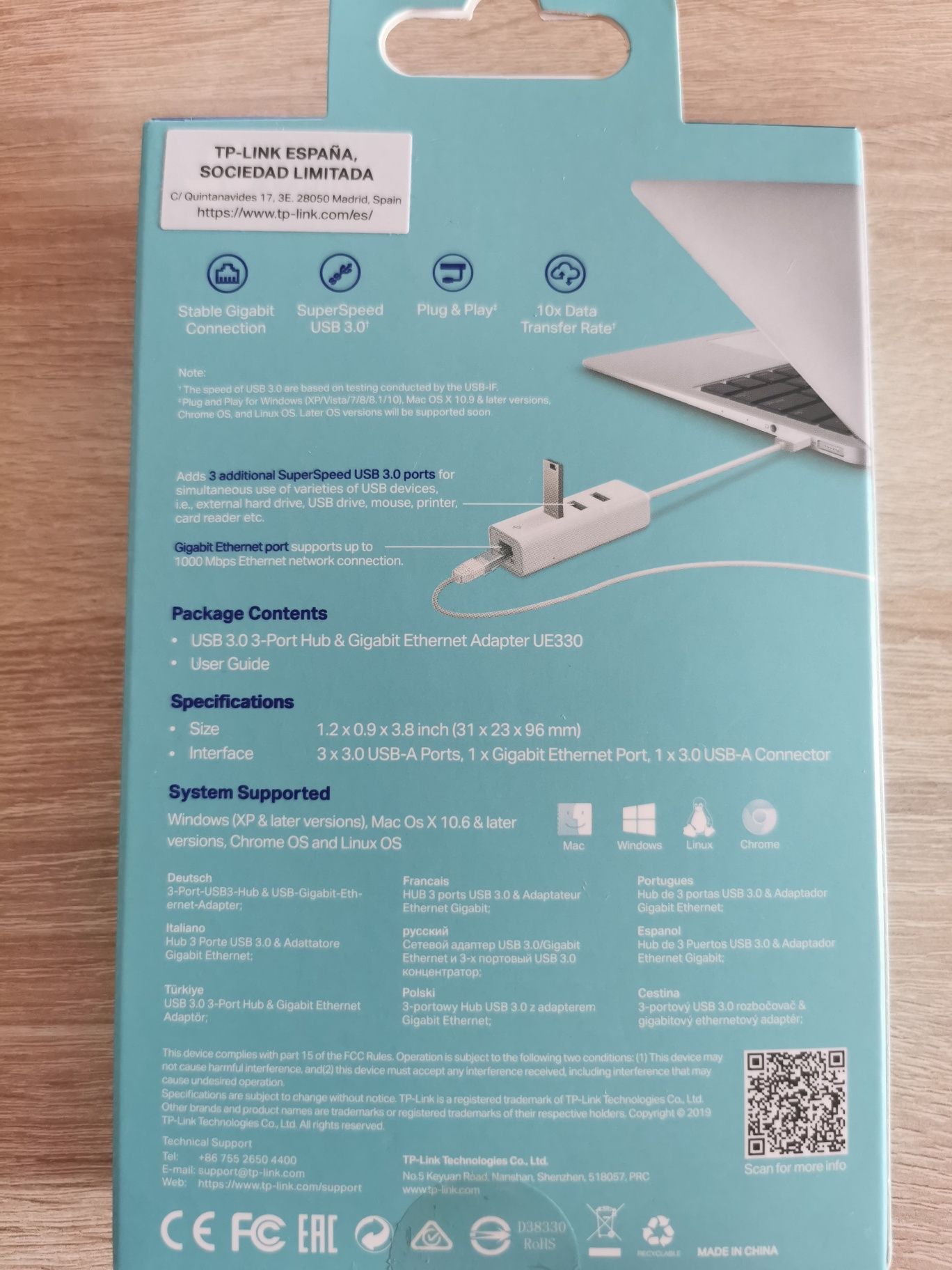 USB 3.0 to Gigabit Ethernet Adapter