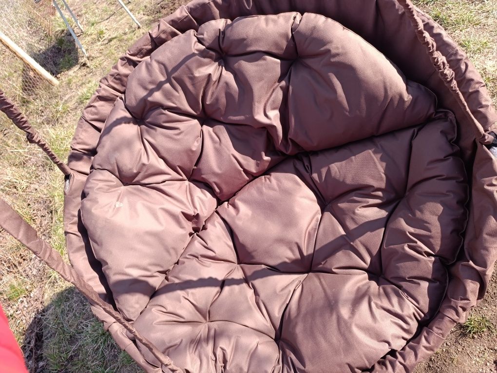 Гойдалка качеля гамак 120 см діаметр з подушкою