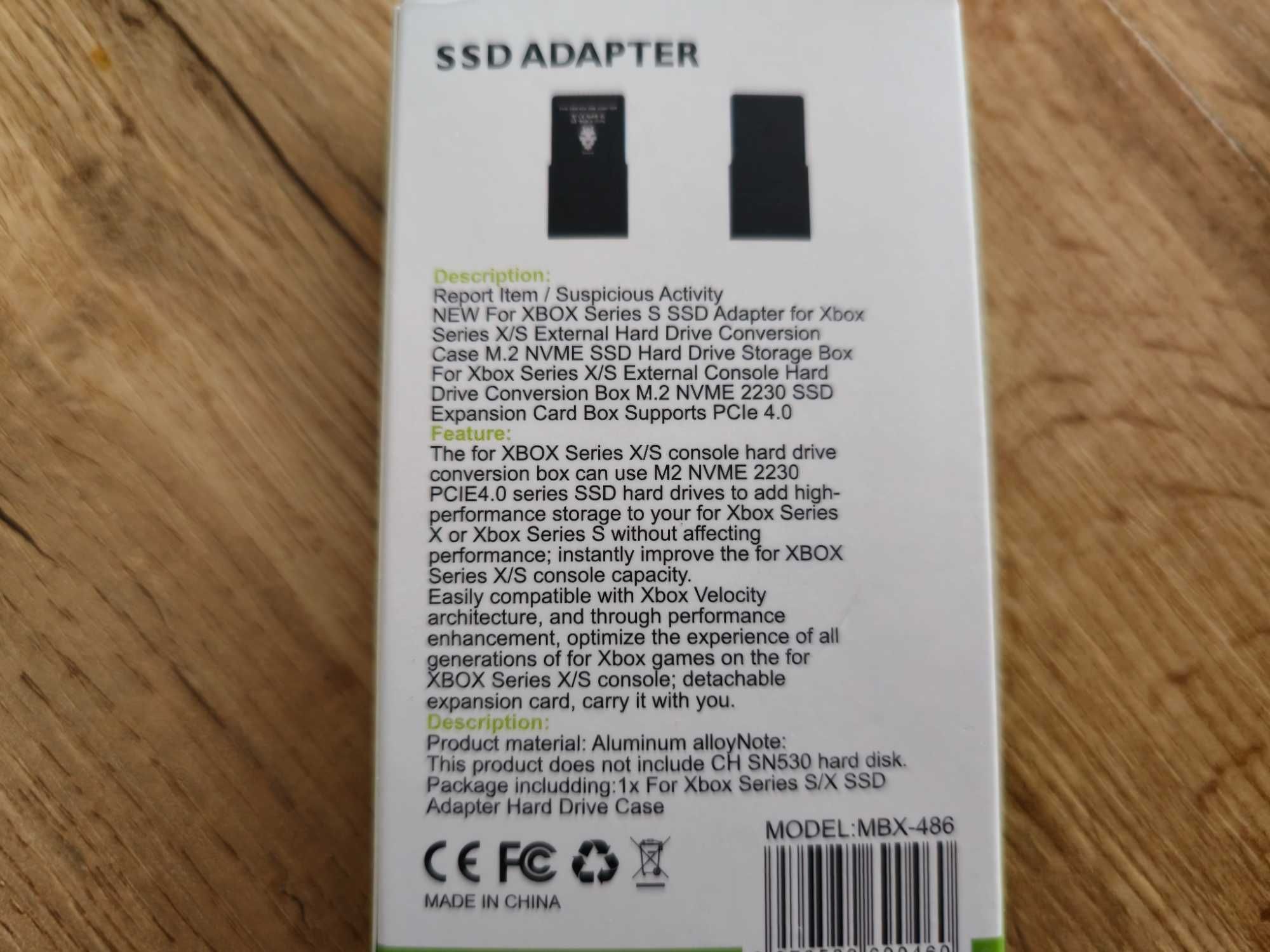 Adapter dysku twardego SSD do Xbox Series X/S M2 NVME 2230 PCIE4.0