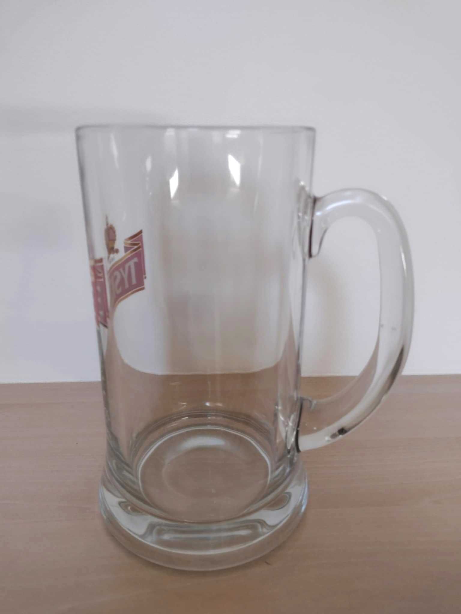 Tyskie Warka kufel kufle pokal do piwa 1 l nowe