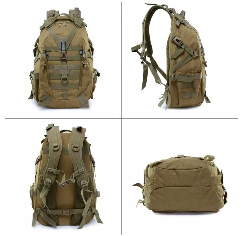Mocny PLECAK WOJSKOWY męski TAKTYCZNY survival turystyczny pojemny 35L