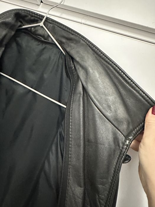Kurtka skórzana damska czarna M L XL skóra vintage