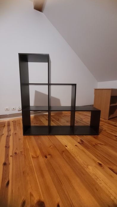 Regał schodkowy brązowy