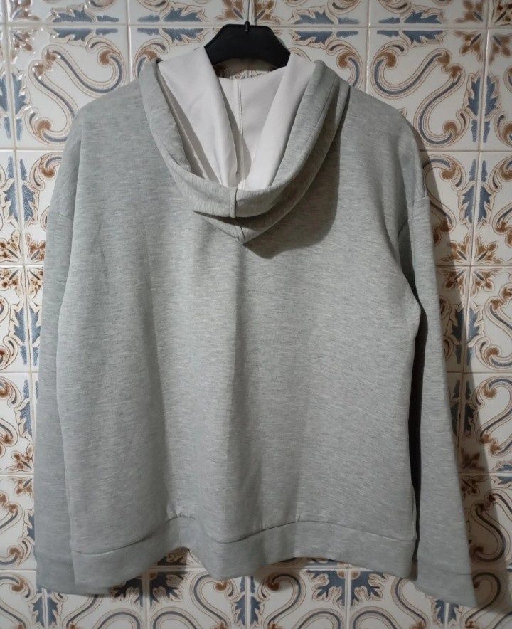 Hoodie cinzento L