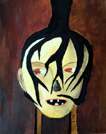 Akryl obraz Abstrakcyjna twarz ręcznie malowany