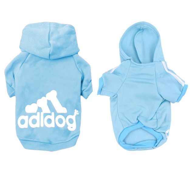 Bluza ADIDOG ubranko dla średniego psa kolor BŁĘKITNY, rozmiar XL