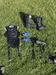 Stroj cross enduro buty 43 ochraniacze kolan buzer rekawice kask