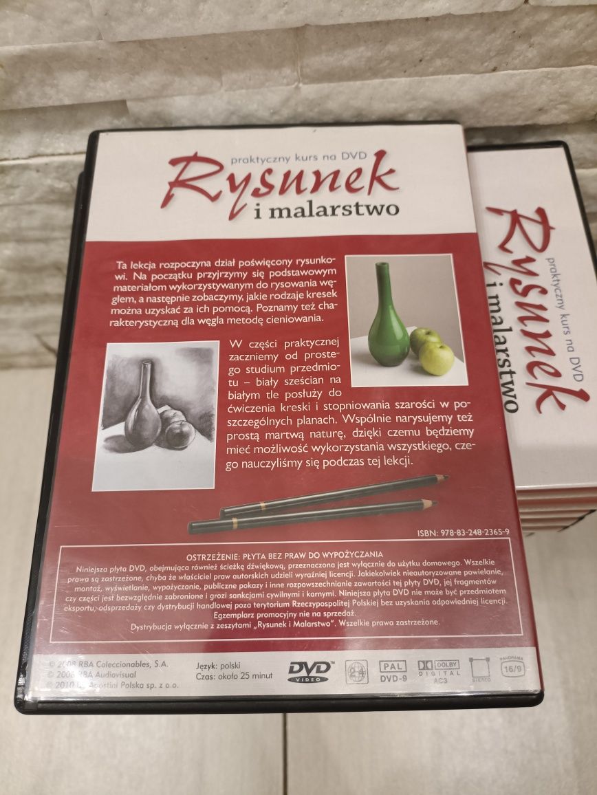 Rysunek i malarstwo "RYSUNEK WĘGLEM"  DVD Deagostini -10zł za sztukę