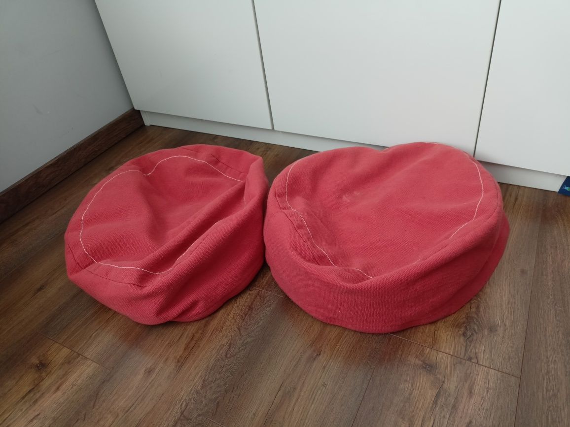 Pufa poduszka worek do siedzenia dwie sztuki