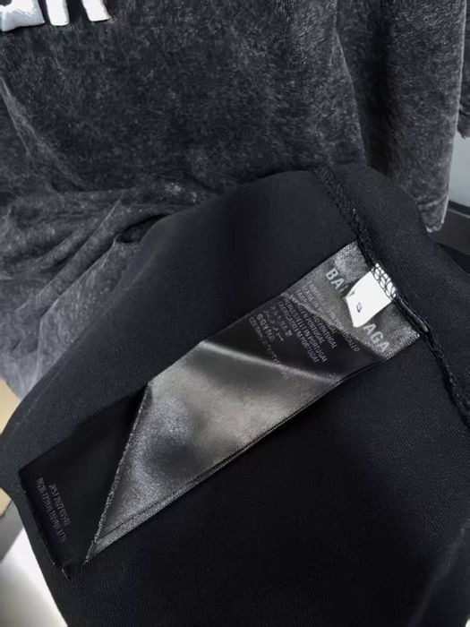 Футболка BALENCIAGA оверсайз унисекс мужская серая винтажная варенка