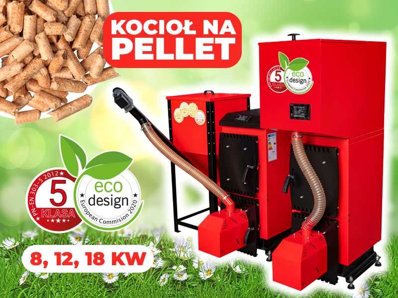 Kocioł Piec 8kW na Pellet Z Podajnikiem PellPell 5 KLASA