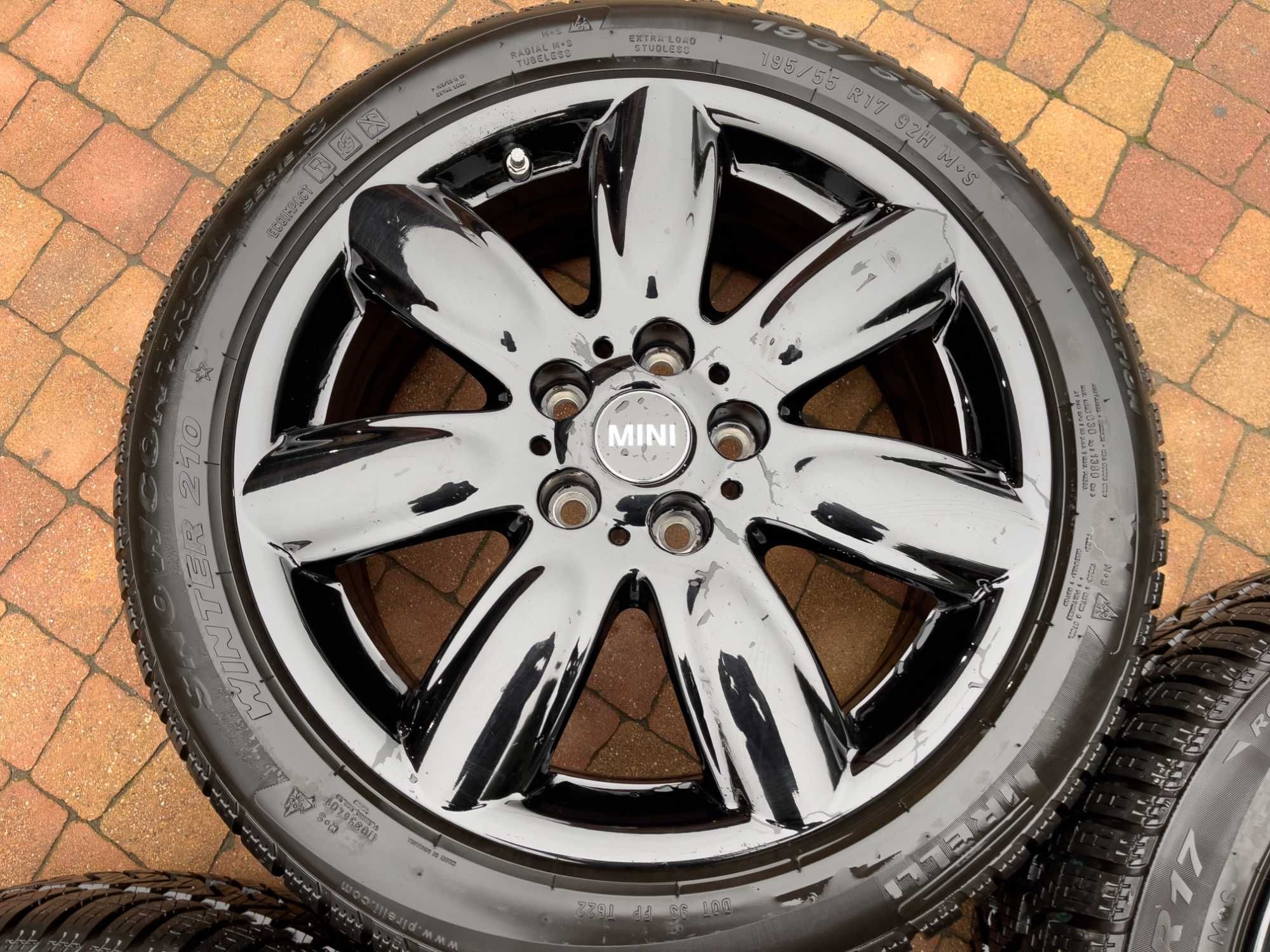 3640. Alufelgi 17" Mini Clubman BMW oryginalne czarne 5x112 7J ET47